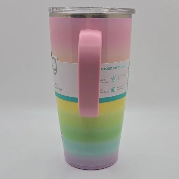 NEW, NWT 22oz Swig Over the Rainbow Insulated Mug Coffee Tumbler Retired Design - Picture 3 of 9